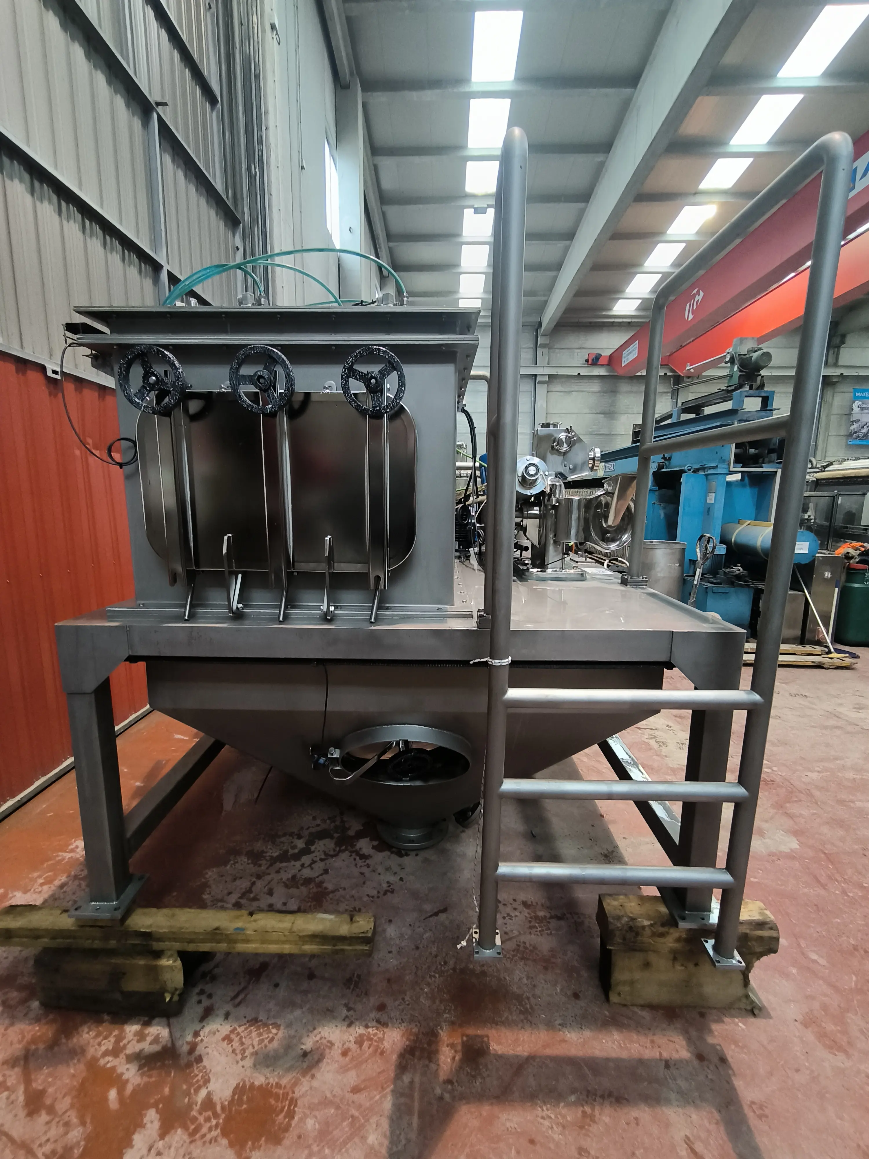 Moulin à broches attp k-160 inox skid 316 + filtre à manchon + trémie d'occasion - C8380_2