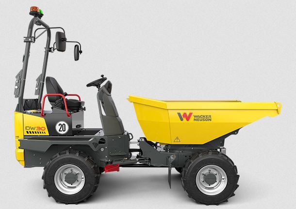 Dw30 mini-dumper sur pneu - wacker neuson - 3000 kg_2