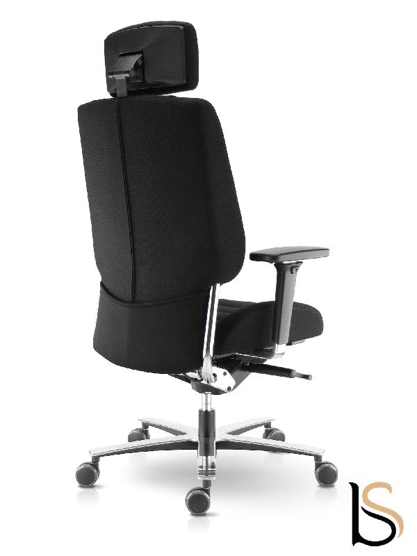 Fauteuil ergonomique Azkar en tissu - Sokoa - Noir_2