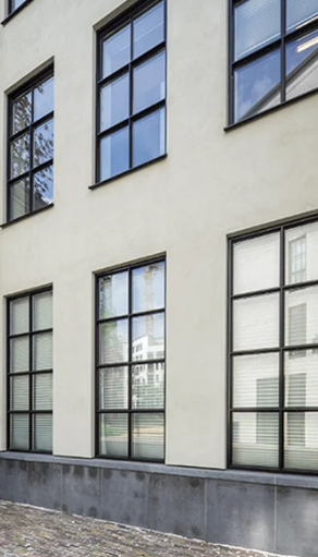 Fenêtres et portes en profilés alu et charnières invisibles - Menuiseries ultra fines sur-mesure - REYNAERS SLIM LINE 38 - GRI Fabricant_2