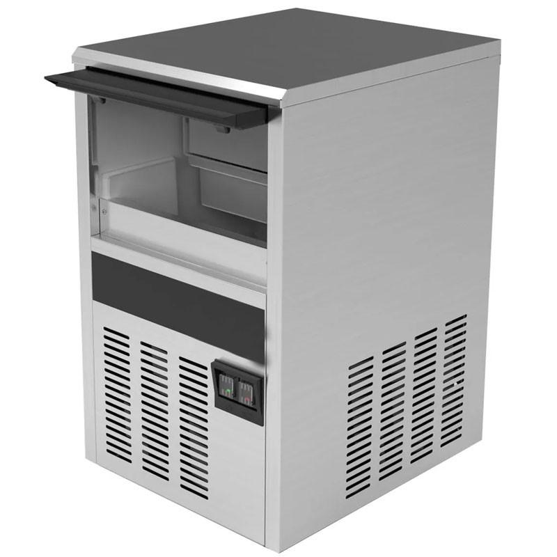 Machine à glaçons pleins cylindriques - 22 kg/24h - stockage 4 kg_2
