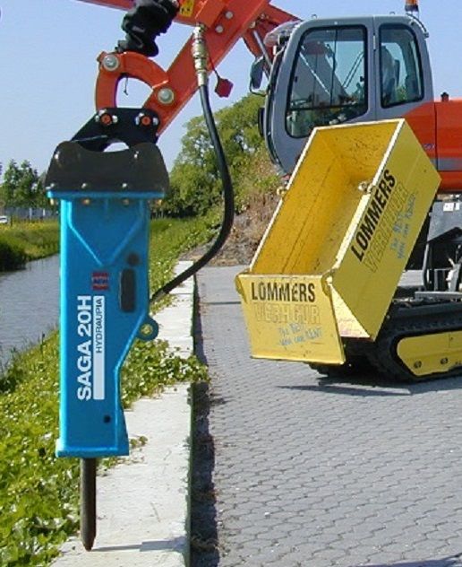 Marteau hydraulique MSB avec performances certifiées AEM