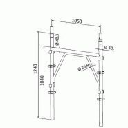 Échafaudage C.P.1 FAST - cadre à douilles - Ferromet - charge maximale 300 daN/m² - acier S235JR_2