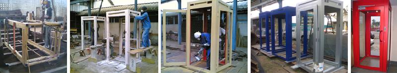 Sas de sécurité électronique monobloc - Fabrication métallique brevetée - Options de blindage et portique détecteurs de métaux_2