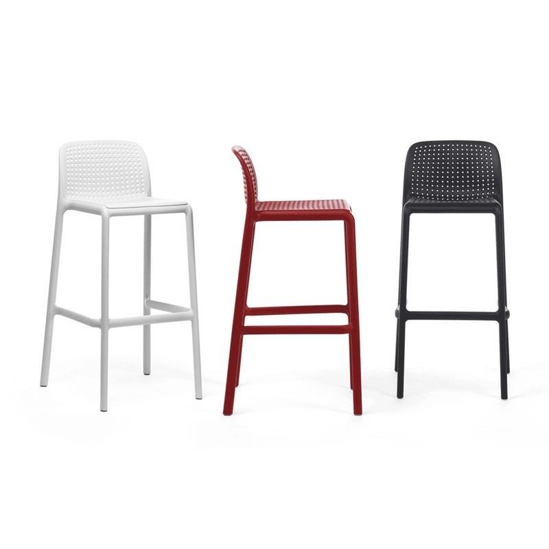 Tabouret de bar moderne en polypropylène fiberglass - Lido - intérieur/extérieur - empilable - résistant aux UV_2