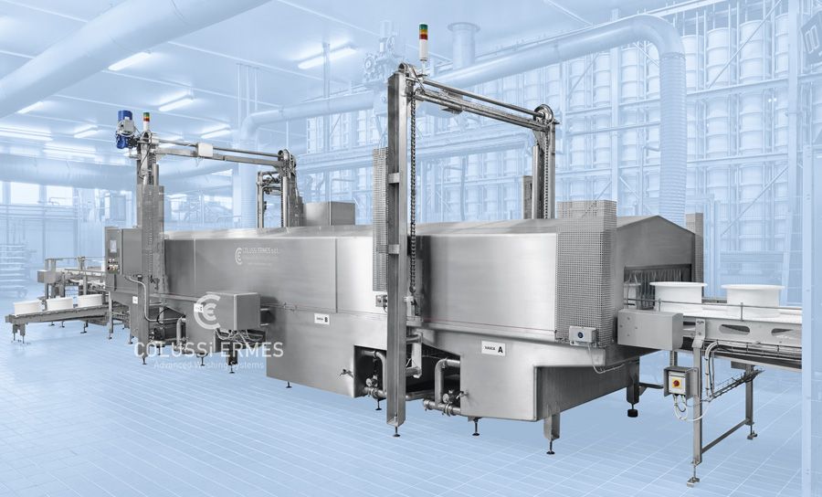 Laveuses industrielles alimentaires - lavage blocs moules Colussi Ermes - jusqu’à 1 400 pièces/heure_2