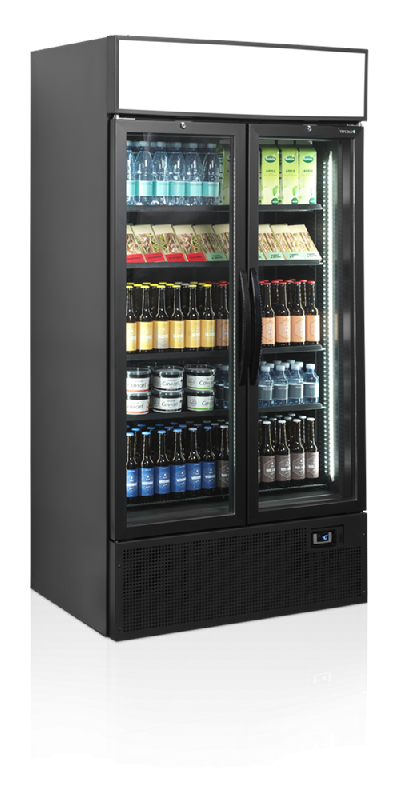 Vitrine réfrigérée noire FSC1000H BLACK - 2 portes TEFCOLD_2