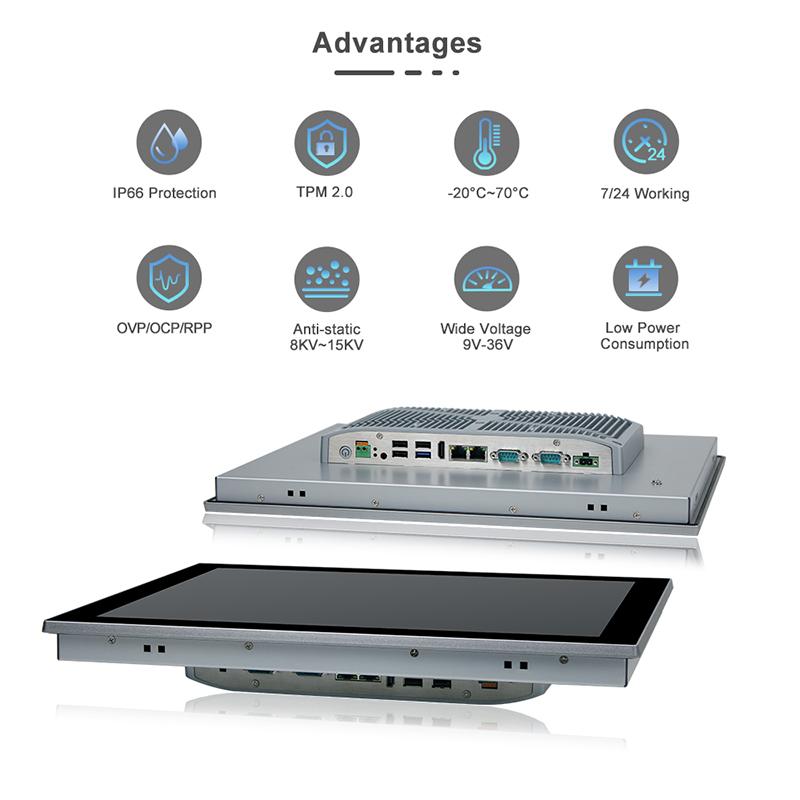 Panel PC industriel fanless 19 pouces SXGA Intel® Celeron® J1900 - EVI-J019SAC - Interface HMI et SCADA/MES_2