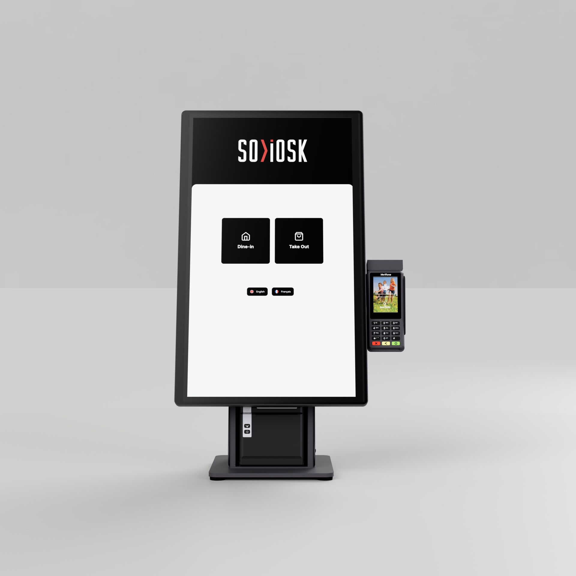 Borne de paiement Ready4Pos 27 pouces - Android - Comptoir avec imprimante thermique intégrée_2