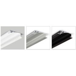 Profilé en aluminium diffuseur de haute qualité - Compatible ruban LED - 3 coloris disponibles_2