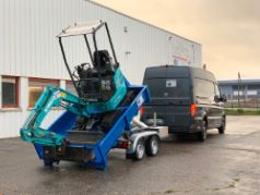 Remorque avec pompe électro-hydraulique double effet 1,7 kW