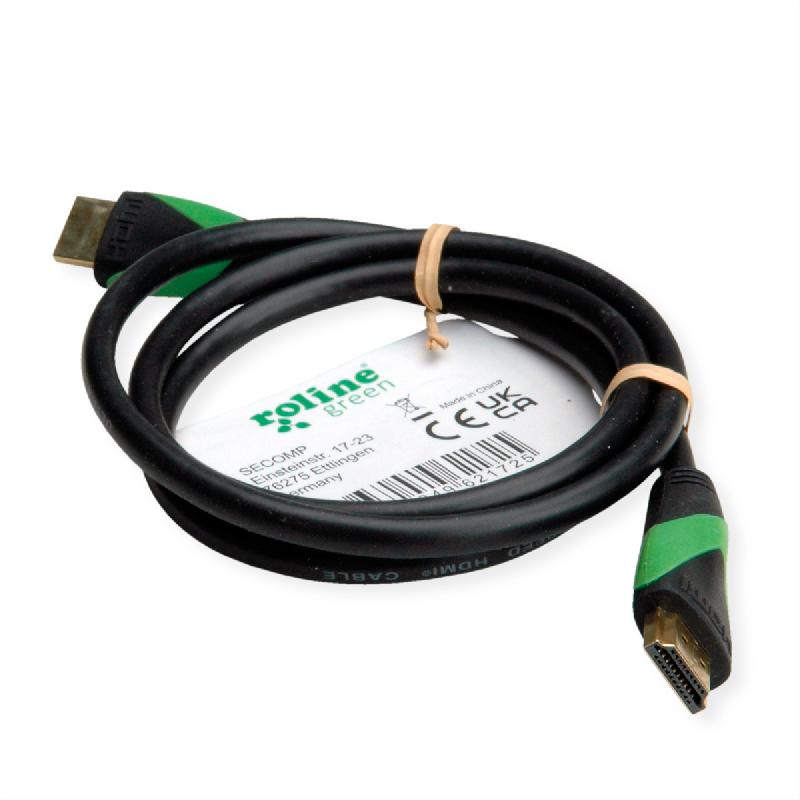 Roline green atc câble hdmi avec ethernet ultra hd 8k, m/m, noir, 3 m_2