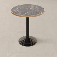 Table New York - Restootab, élégante et urbaine avec piétement en fonte, plateaux personnalisables_2