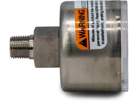 1531R, Manomètre, 38 mm Face, Montage arrière, 70 bar pression maximale_2