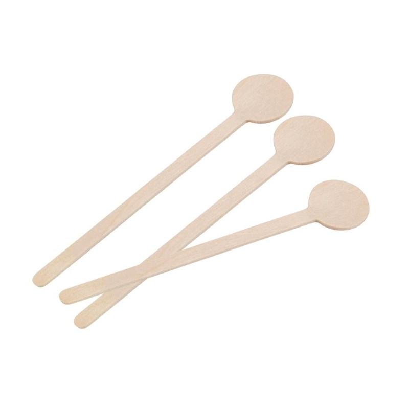 Agitateurs à cocktail biodégradables en bois - 150mm - Lot de 100 | Fiesta_2