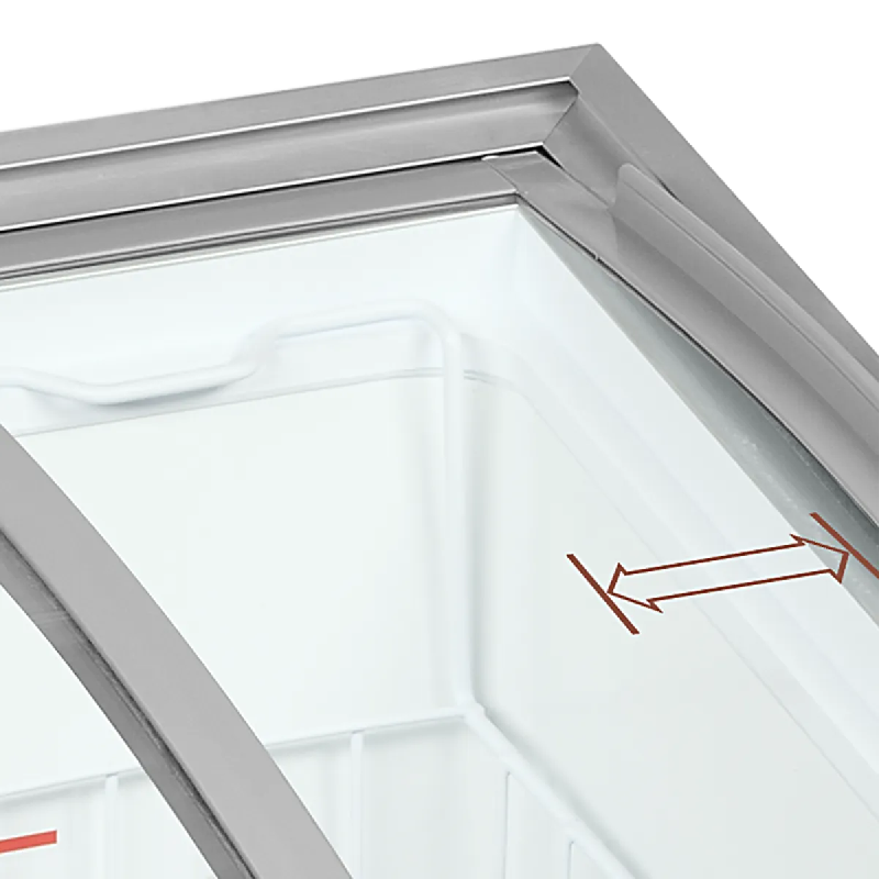 Congélateur vitré de crème glacée IC101SCEB LED (100 / 85) blanc TEFCOLD_2