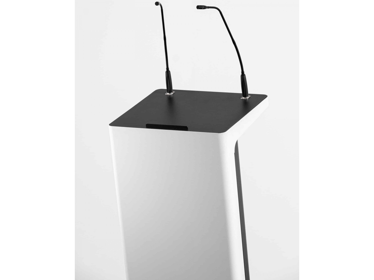 Pupitre de conférence connecté léger et compact avec chariot sur roulettes - SPEAK - Personnalisable avec options de connexion_2