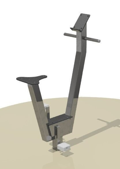 Station vélo en acier inoxydable - Référence SVX - Travail cardio-vasculaire - Norme NF EN 16630:2015_2