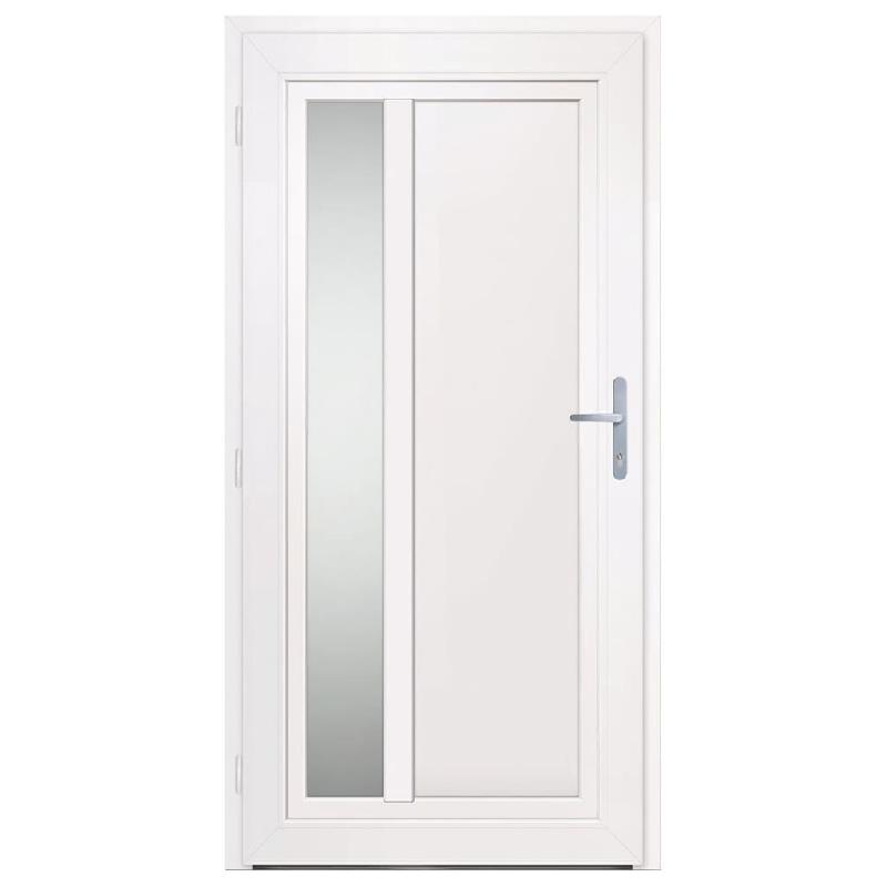 Vidaxl porte d'entrée anthracite 108x208 cm pvc 3157102_2