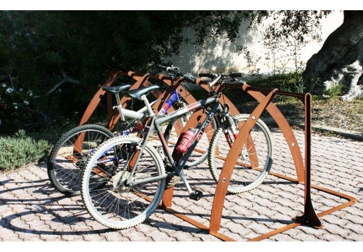 Arco - porte-vélos - track design - en acier corten_2