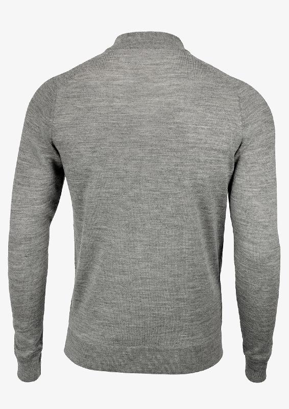 Cardigan pour hommes - Mélange gris - Phoenix Men - Nimbus_2