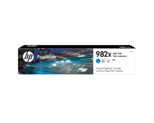 Cartouche dencre cyan PageWide HP 982X grande capacité authentique_2