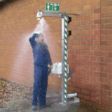 Douche d’urgence résistante au gel - PremiumLine chauffée - B-SAFETY - inox - profondeur 600 mm_2