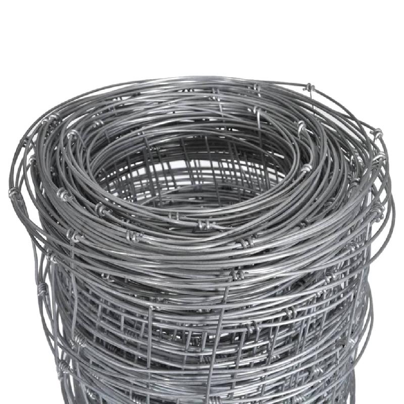 Vidaxl clôture de jardin acier galvanisé 50x1,25 m argenté 149487_2