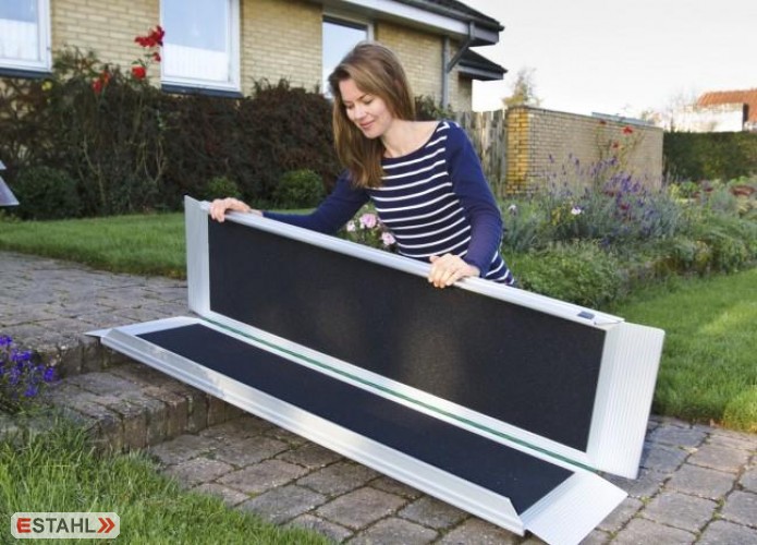 EasyFold Pro - Rampe portefeuille simple 93,5 cm à 178,5 cm - Largeur utile 76 cm - Charge 350 kg_2