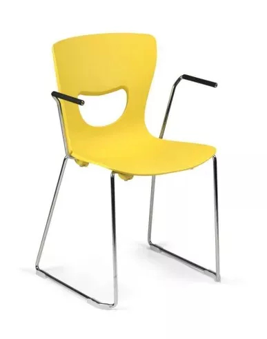 Fauteuil visiteur empilable So Avellino - P23_2