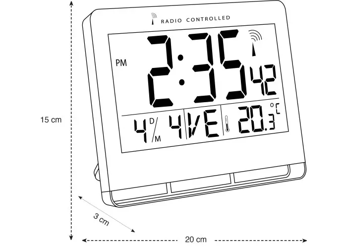 Horloge digitale radio pilotée_2