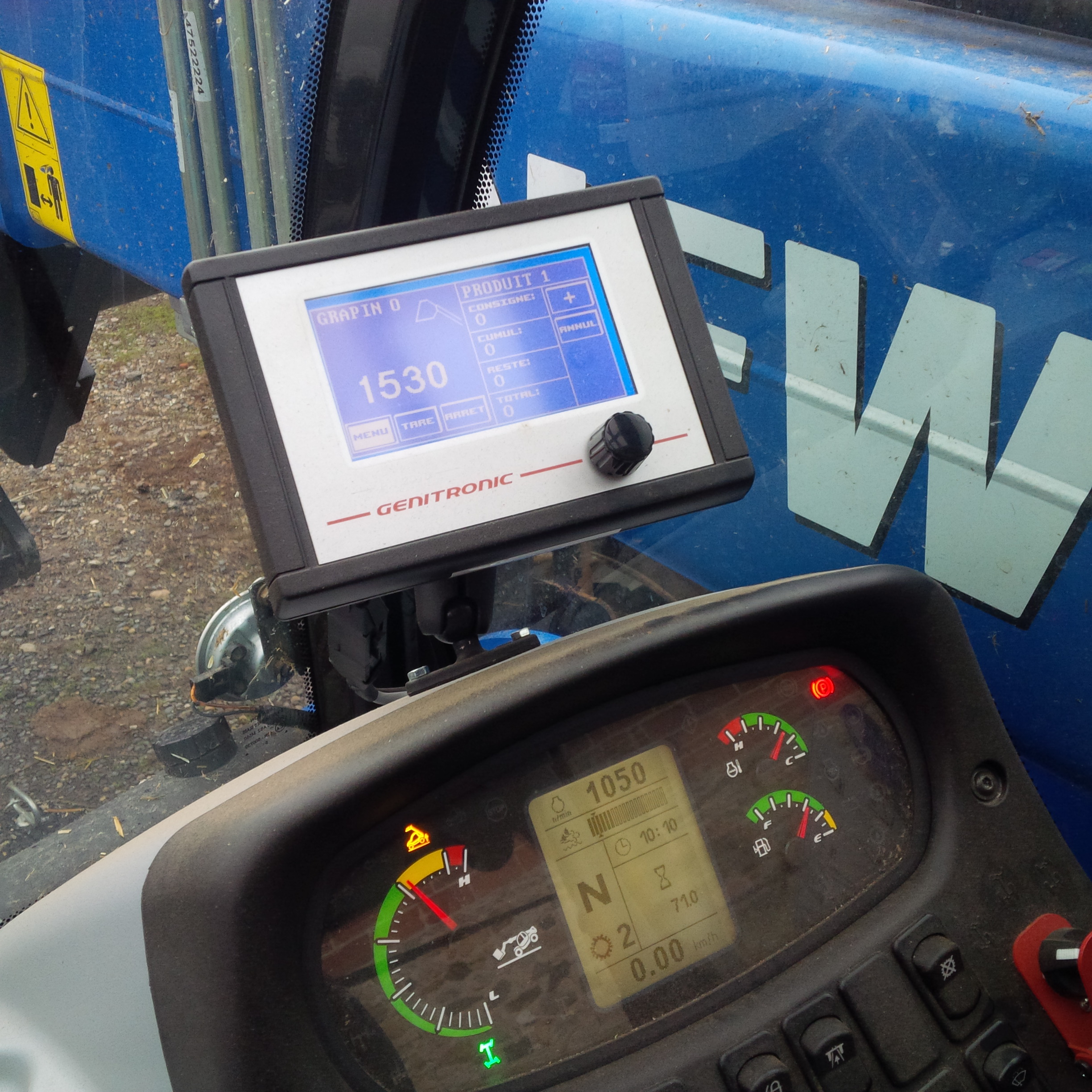 Solution de pesage embarqué avec affichage du produit