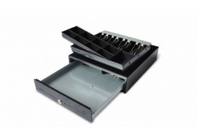 Tiroir caisse TR330 - Oxhoo - acier avec monnayeur - 330 x 345 x 100 mm_2