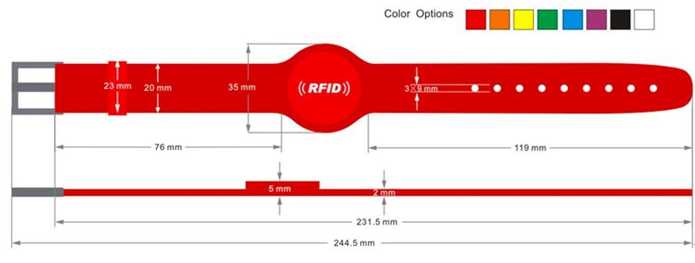 Bracelet RFID en silicone - Beijing Future Smartech - Résistant à la chaleur et étanche_2