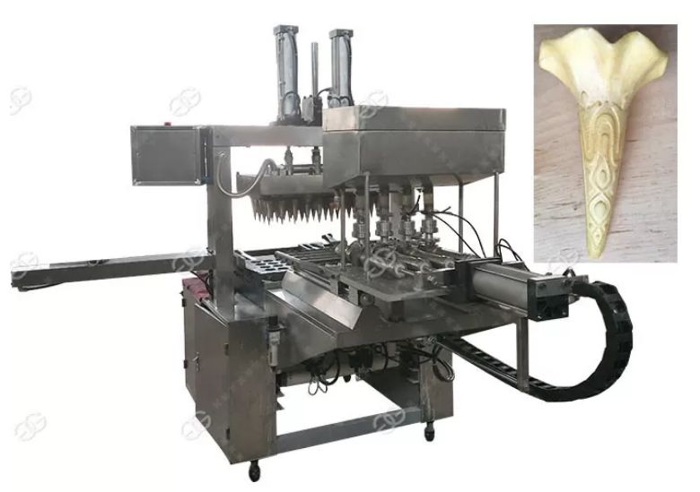 Machine de cornet de crème glacée - Henan Gelgoog - 2500-3000pcs/h - acier inoxydable, moules adaptables, certification CE_2