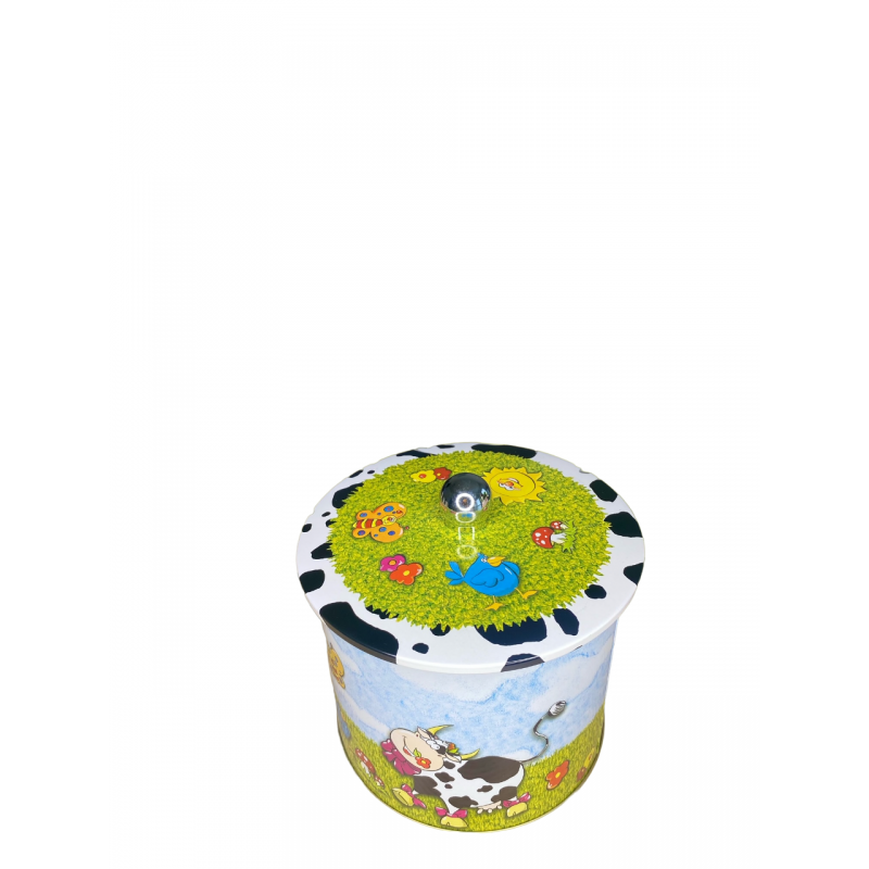 Seau à biscuits décoré 