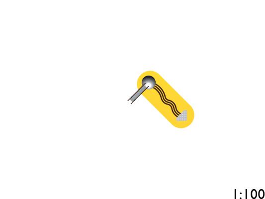 Jeux sable et eau - Fondation à enterrer avec gouttière jaune - Hags - Réf 8013090_2