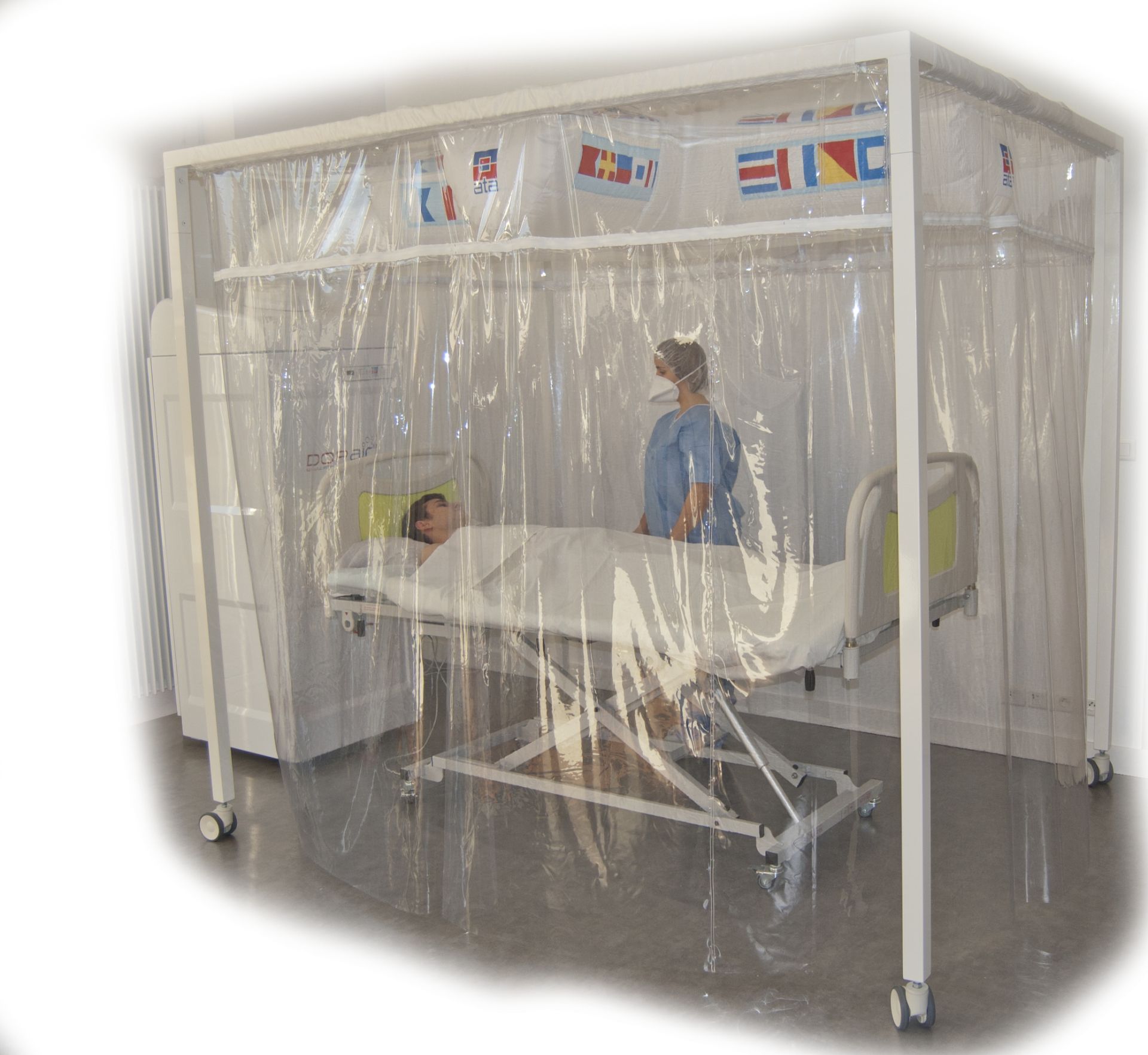 Tente mobile d'isolement silencieux pour patients immunodéprimés - isolair®_2