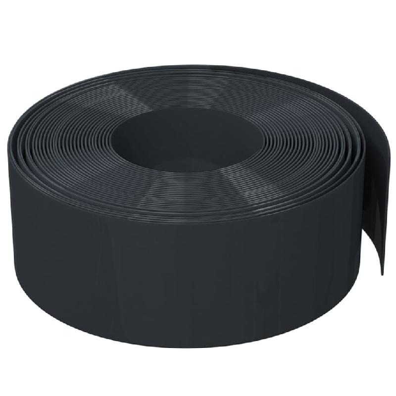 Vidaxl bordures de jardin 4 pcs noir 10 m 20 cm polyéthylène 3155458_2