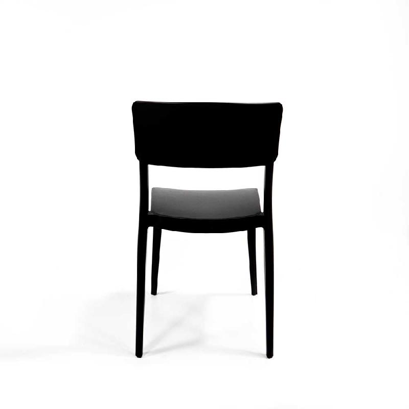 Wing - Chaise empilable en polypropylène noir_2