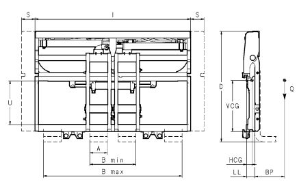 FR 25 11A - Écarteurs et ajusteurs de fourche Bolzoni Auramo - capacité 2500 kg - déplacement latéral constant_2