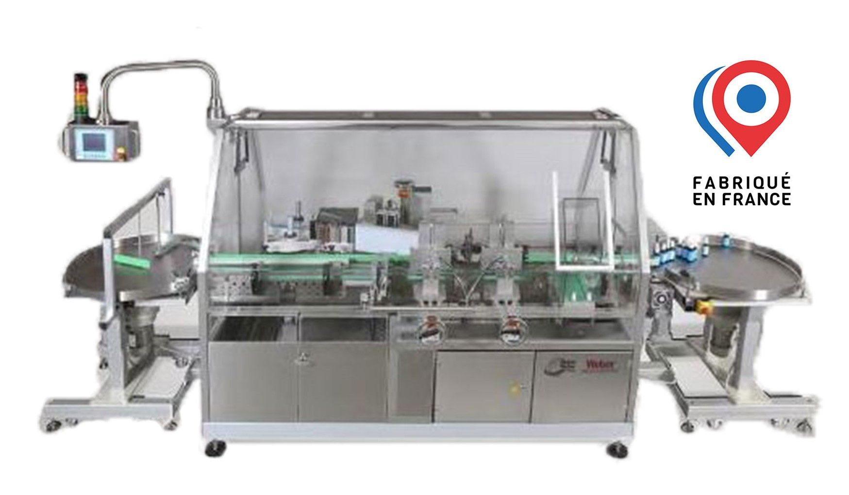 Ligne d'étiquetage industrielle automatique sur-mesure - Weber Marking Systems - personnalisée et fabriquée en France_0