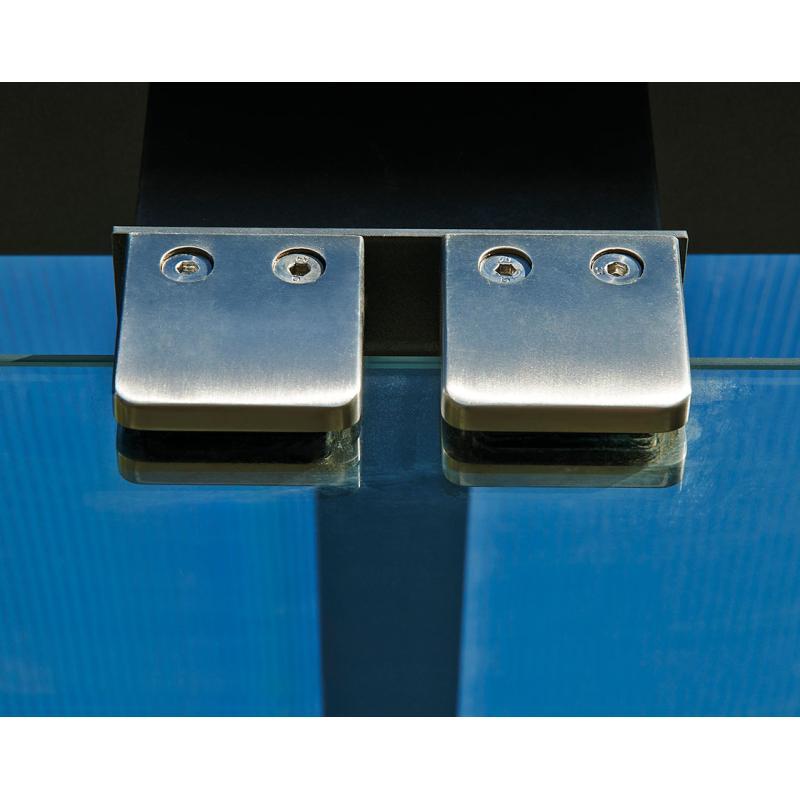 Station bus Province - inox brossé - Ref : 529224.Gpro - abri de 2500 ou 5000 mm avec bardage en verre Sécurit®_2