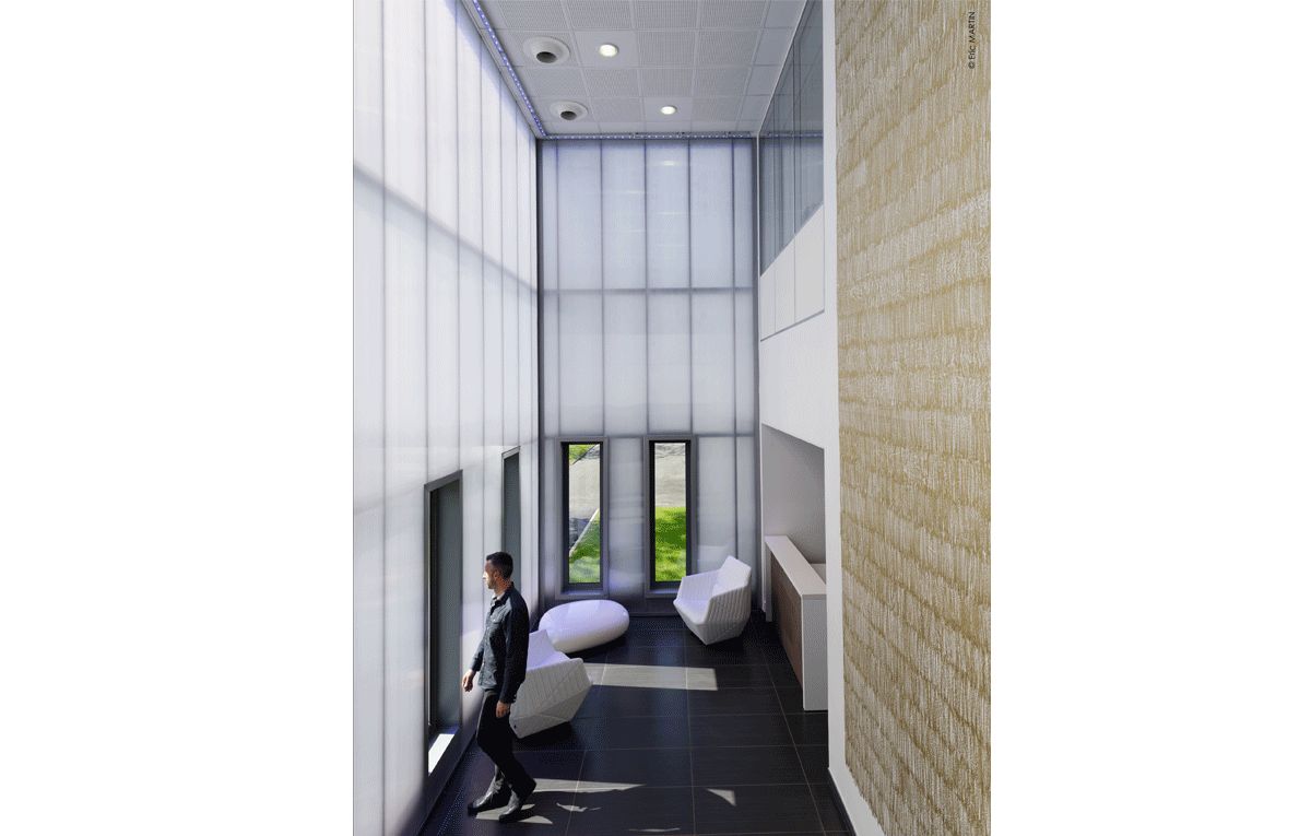 Façade connectable Danpalon double avec diffusion uniforme