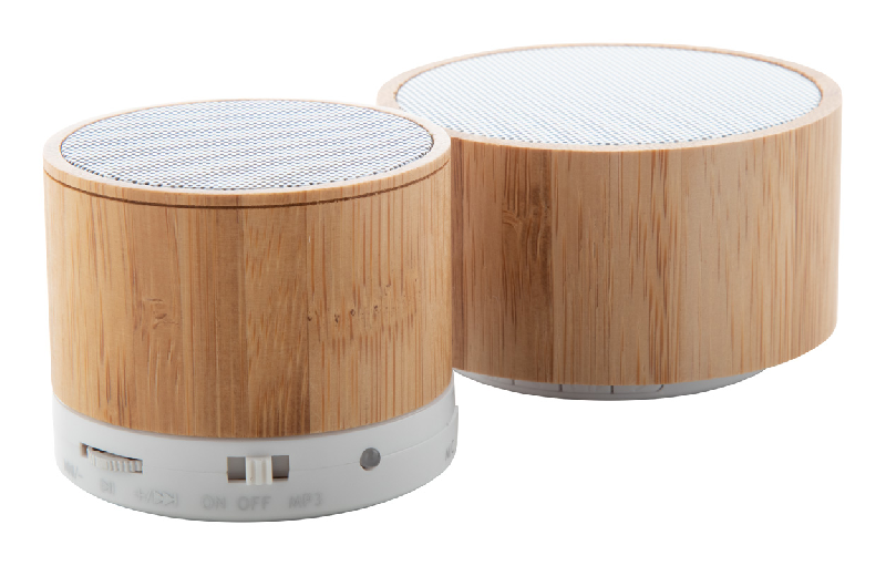Enceinte Bluetooth - Boîtier en bambou - Fonction mains libres, radio FM et batterie rechargeable_2