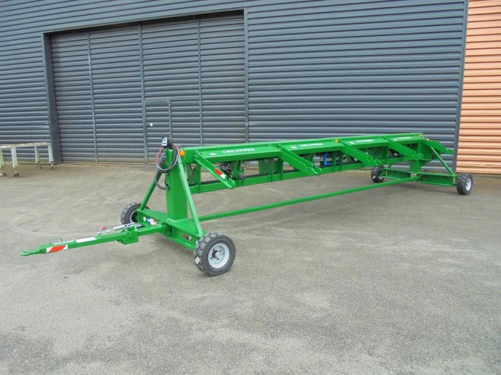 Remorque industrielle avec porte conteneurs à déchets - Capacité 3 / 6 ou 8 conteneurs_2