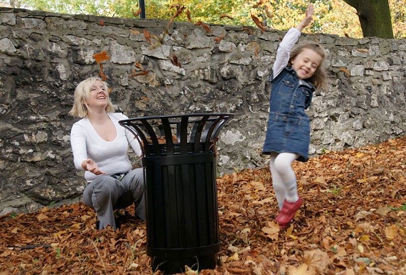 003223 - Sofia - Komserwis - Poubelle publique 35L - Hauteur 70 cm - Diamètre 46/35 cm_2