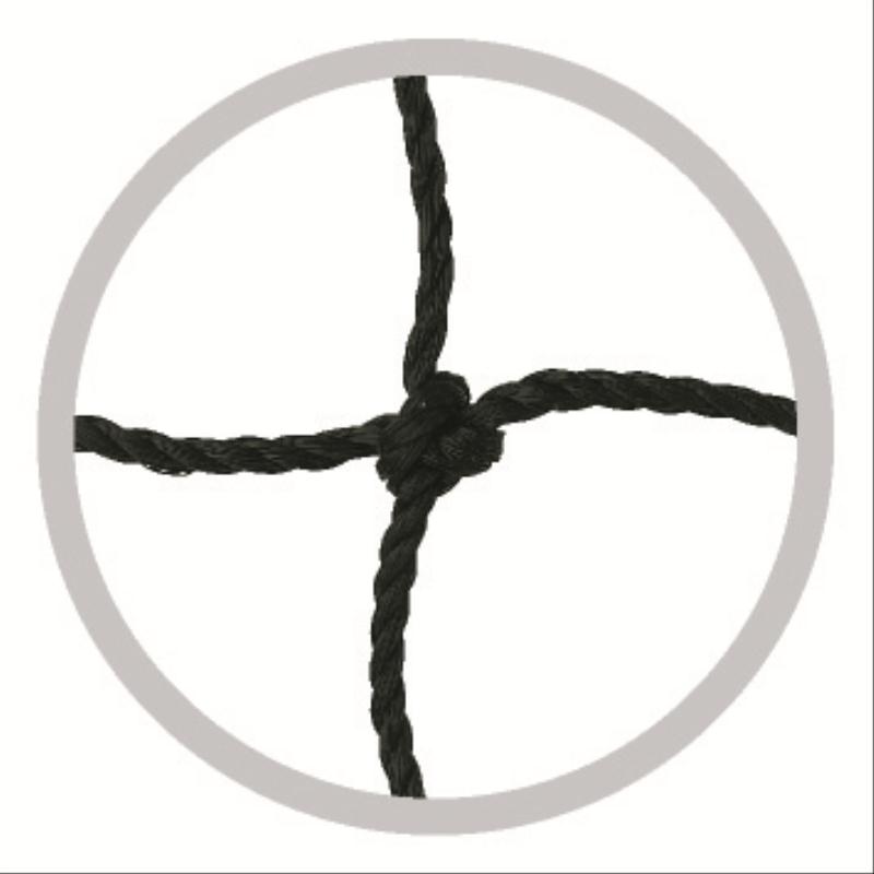 Filet de volley ball scolaire noir en PE 2 mm avec câble de 12m et bande blanche - Pratique du volley-ball en milieu scolaire ou club_2