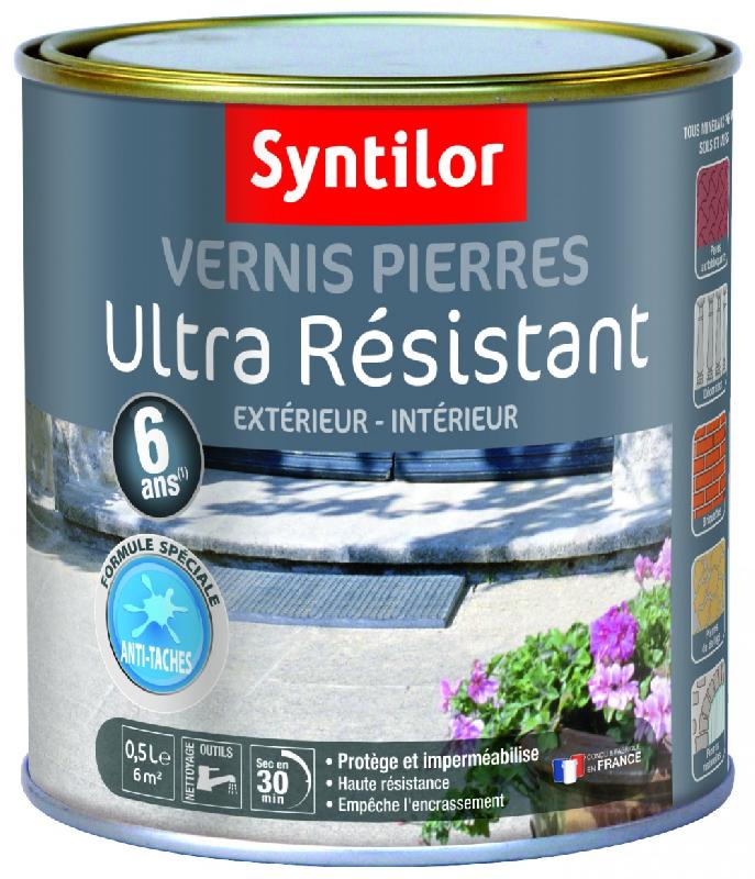 Vernis pierre intérieur/extérieur SYNTILOR - incolore - 0.5L - aspect satiné - pour pierres naturelles et béton_2
