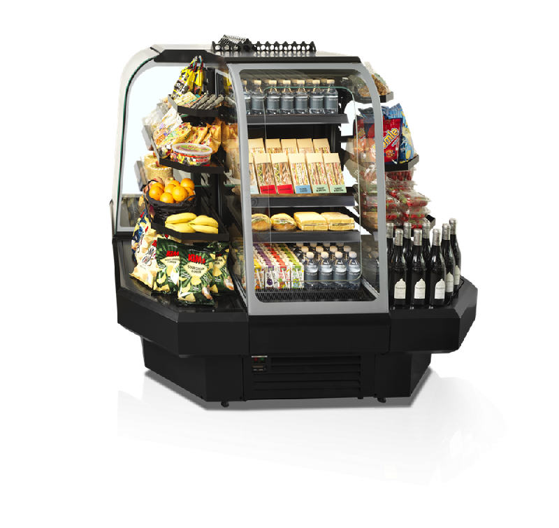 Vitrine réfrigérée libre service basse 600mm Profondeur 740mm NOC60CC TEFCOLD_2